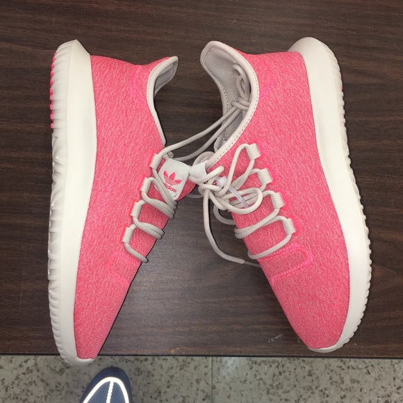 Adidas Tubular Pink Coral White Rose women shoes - Picture 2 of 7